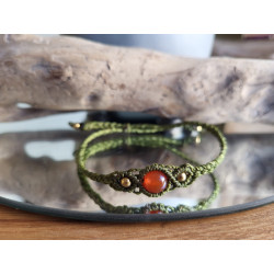 Makramee Armschmuck roter Japis