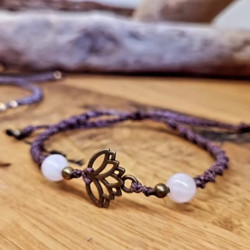 Makramee Armschmuck Lotus