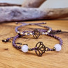 Makramee Armschmuck Lotus